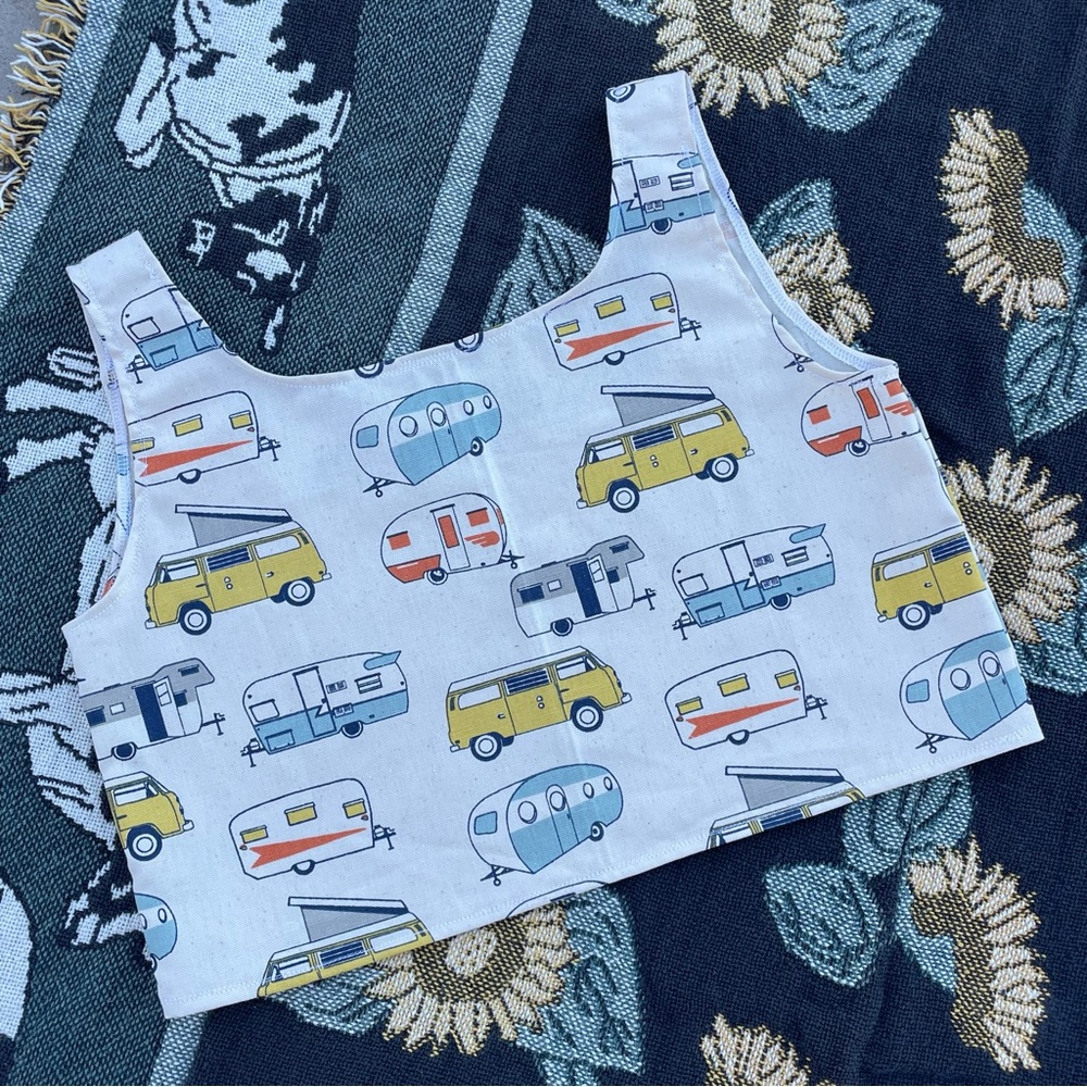 Retro Volkswagen airstream handmade tank top - Picture 9 of 12